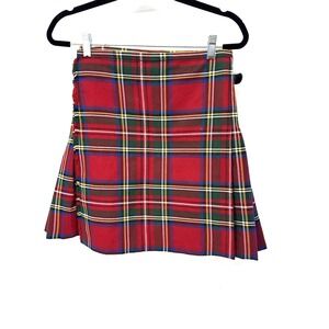 Royal Stewart Tartan Plaid THE KILT School Girl Wrap Skirt Kids Ages 9-10